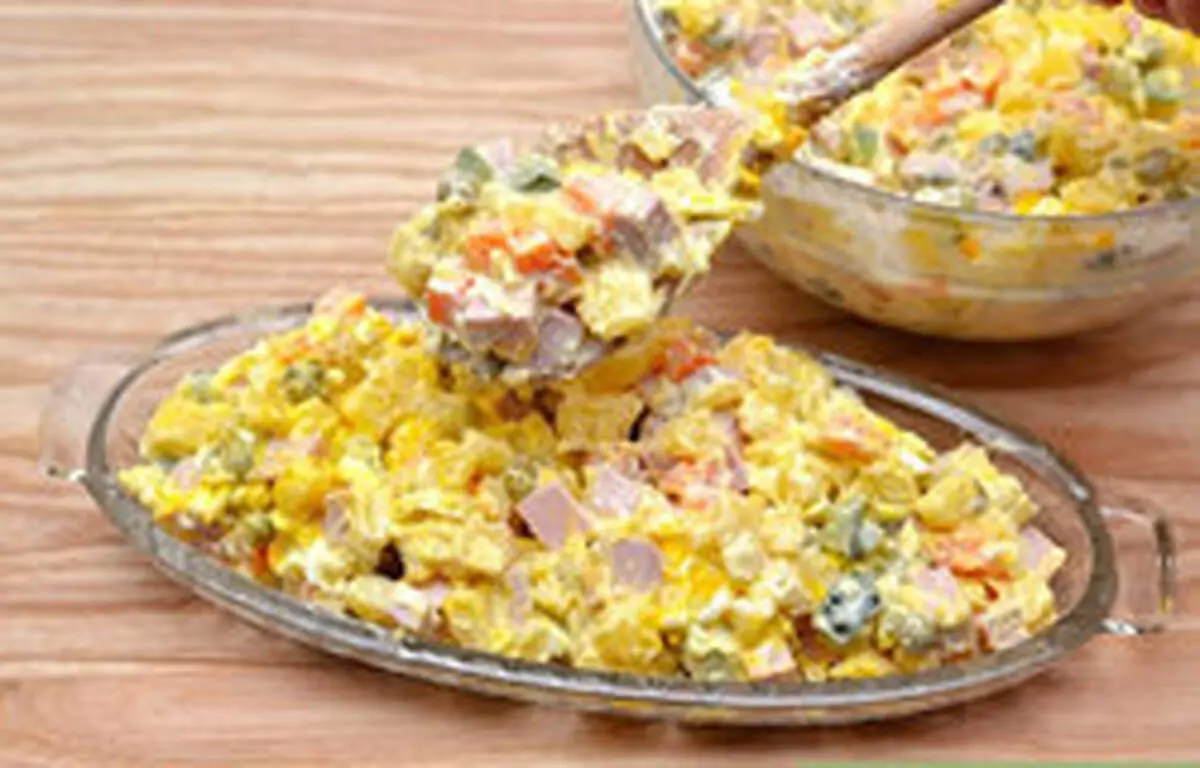 دستور تهیه سالاد روسی