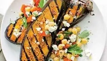 طرز تهیه بادمجان گریل شده مخصوص