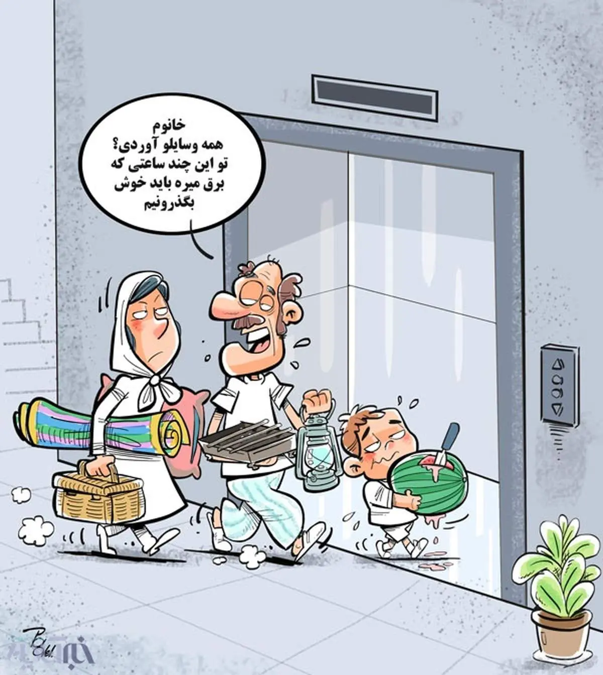 آسانسور سوار نشین مگر اینطوری!