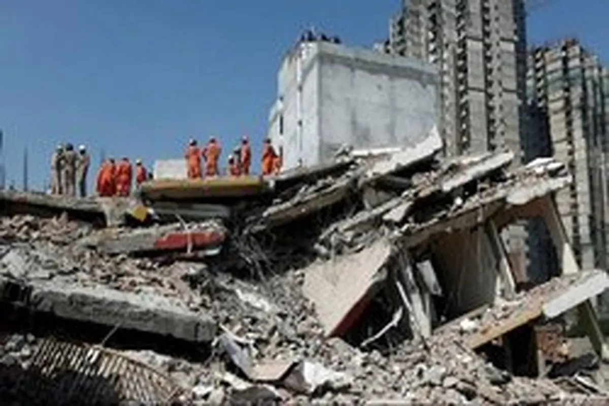 ریزش ساختمان ۶ طبقه در نزدیکی پایتخت هند