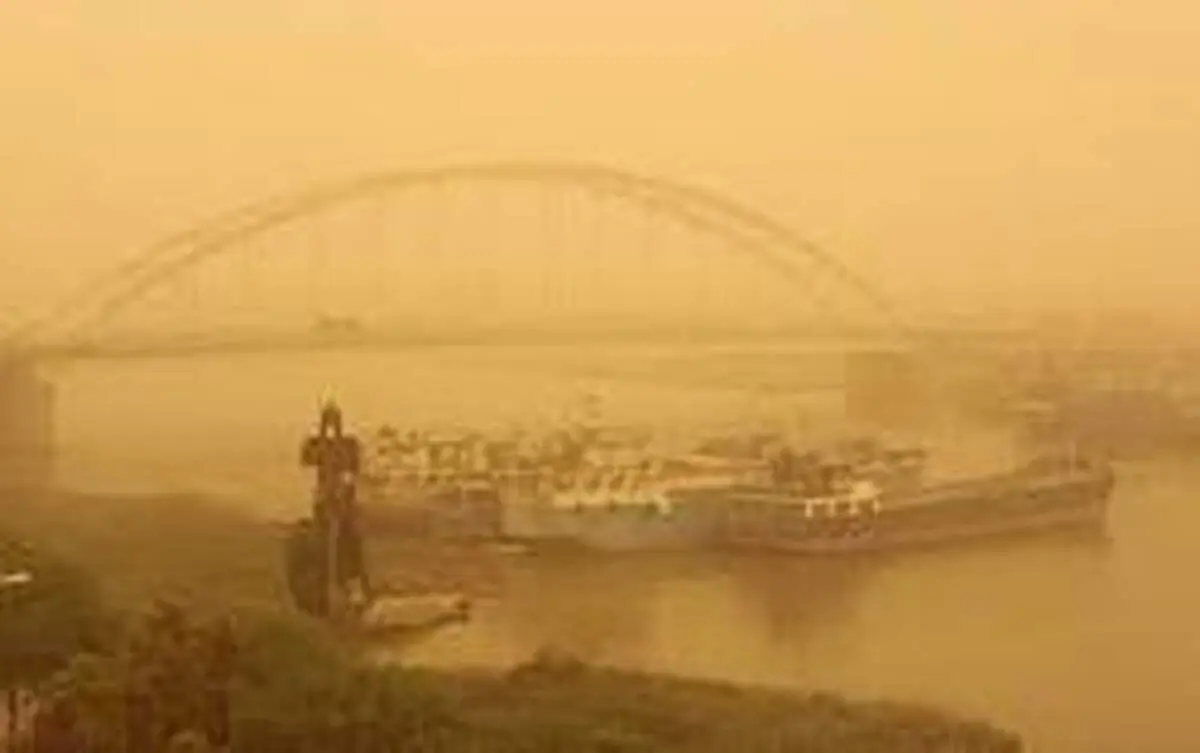 وقوع گرد و خاک در خوزستان