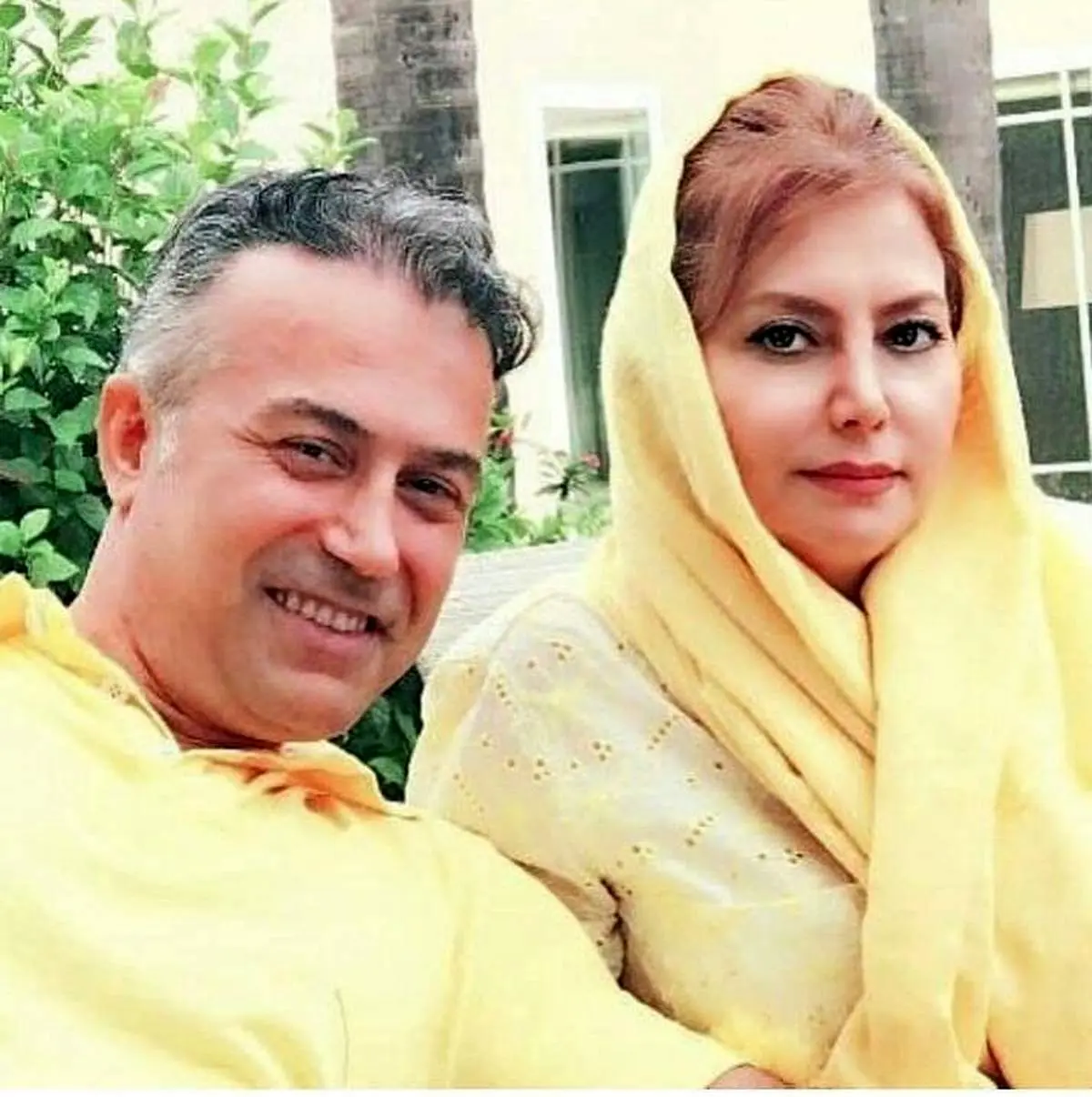 دانیال حکیمی و همسرش