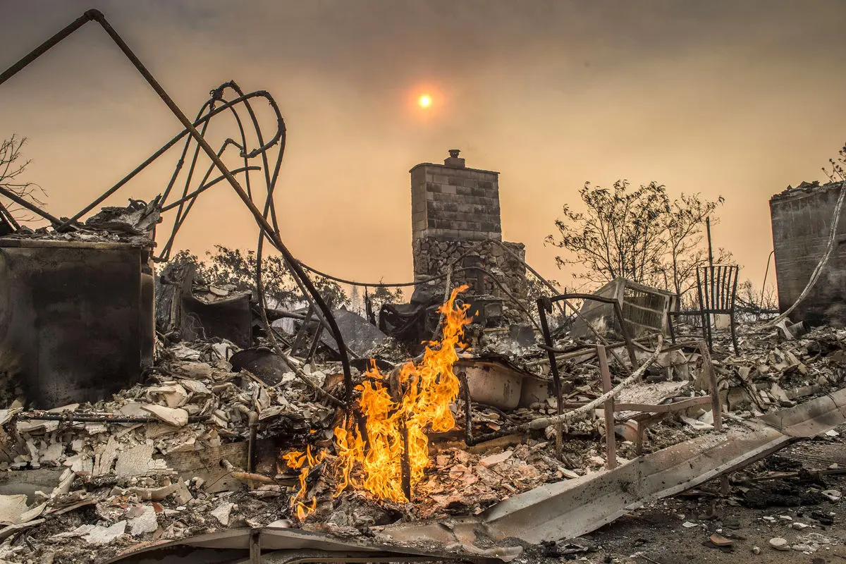 عظیم ترین آتش سوزی تاریخ کالیفرنیا مهار ناشدنی