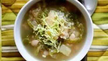 سوپ کلم و لوبیا یک پیش غذای سالم و مقوی