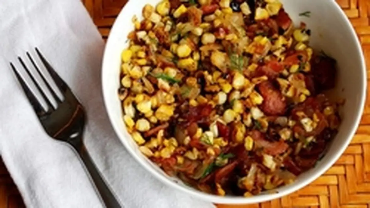 آشنایی با روش تهیه سالاد ژامبون و ذرت