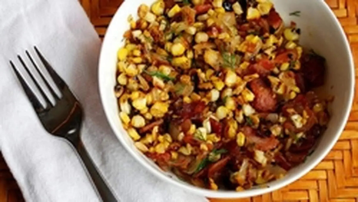 آشنایی با روش تهیه سالاد ژامبون و ذرت