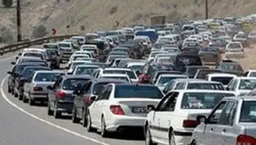 ترافیک سنگین در محور هراز