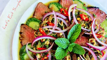 روش تهیه‌ی سالاد گوشت تایلندی