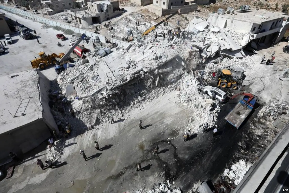 انفجار مرگبار شهر سرمدا در سوریه