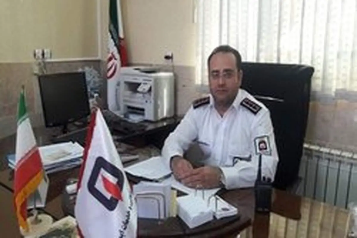 خودروی حامل سیلندر گاز واژگون شد