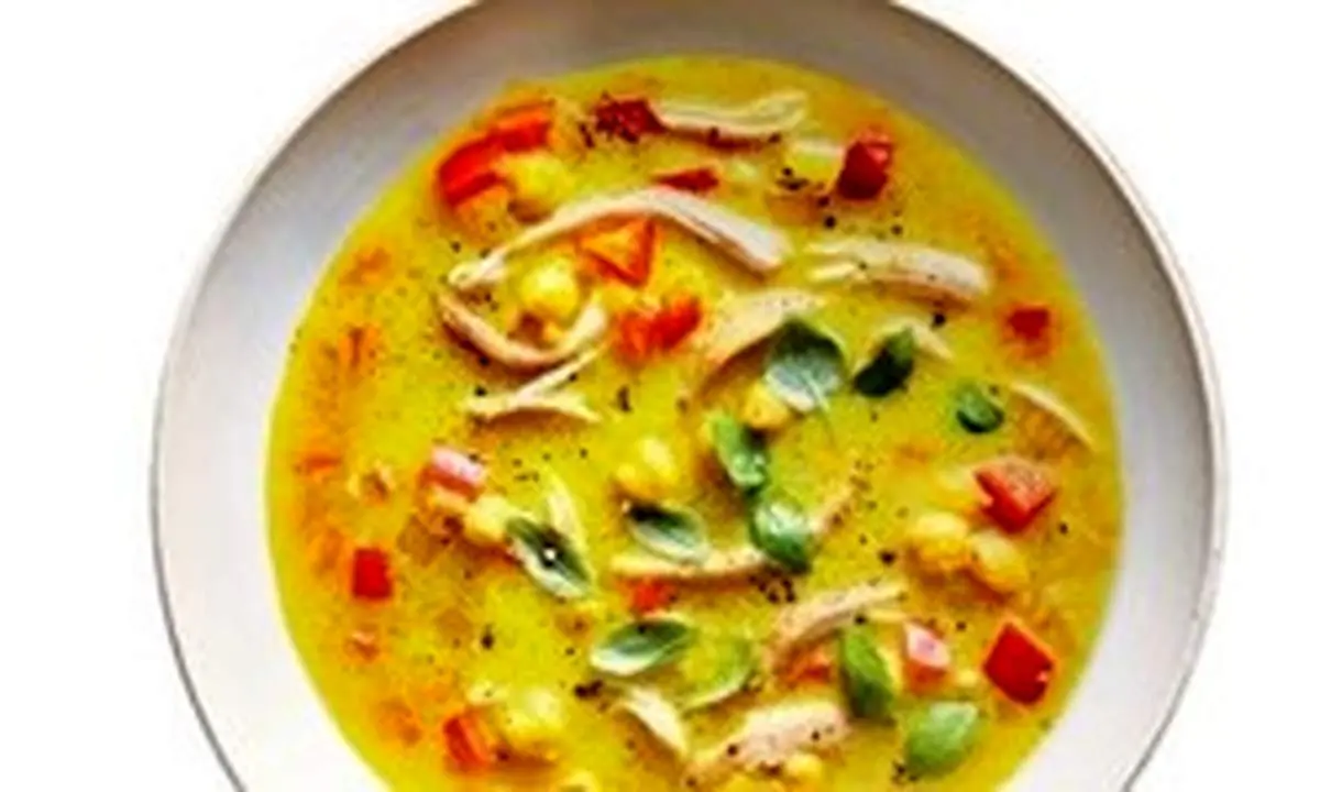 طرز تهیه سوپ مرغ و نخود زردچوبهای