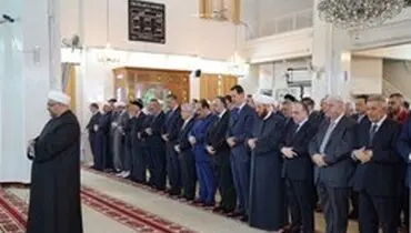 بشار اسد نماز عید قربان را در دمشق اقامه کرد