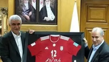 شهردار تهران و رئیس فدراسیون فوتبال دیدار کردند