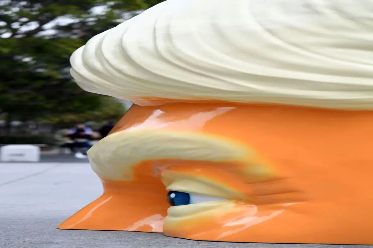 تصویری از مجسمه «ترامپ» در استرالیا