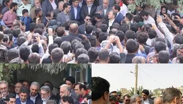 حضور وزیر کشور در جمع مردم زلزله زده کرمانشاه+عکس