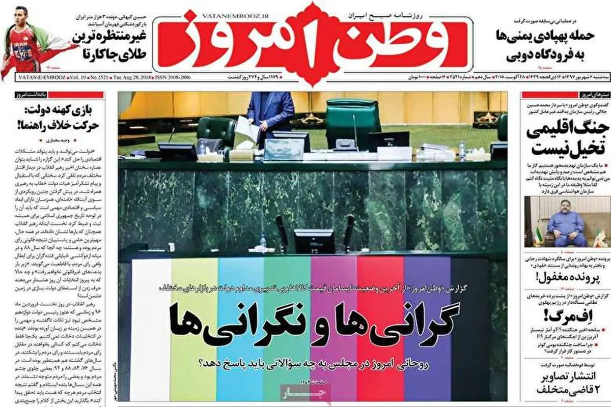 ویدیو| مهمترین عناوین روزنامه‌های صبح کشور ۶ شهریور ۹۷