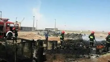 مهار آتش سوزی در کارخانه صنعتی کرمان