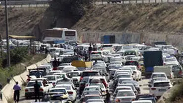 ترافیک پرحجم در جاده‌های منتهی به شمال