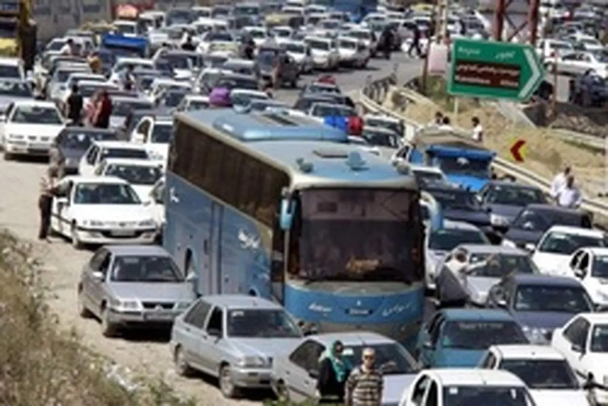 ترافیک سنگین در برخی مقاطع آزاد راه تهران- کرج
