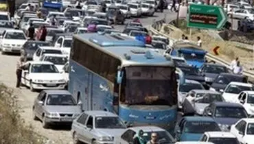 ترافیک سنگین در برخی مقاطع آزاد راه تهران- کرج