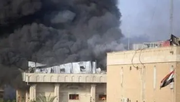 استانداری بصره دچار آتش سوزی شد