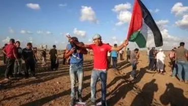 یک شهید و ۳۹۵ زخمی در تظاهرات غزه
