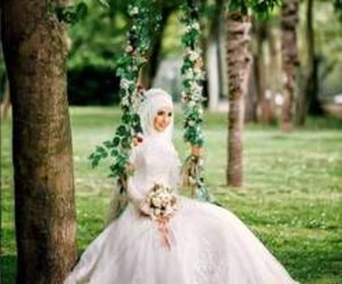 ایده های ژست های عروس و داماد روی تاب