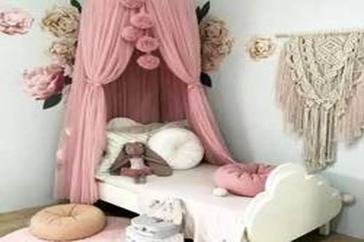 دکوراسیون اتاق خواب های دخترانه با رنگ صورتی