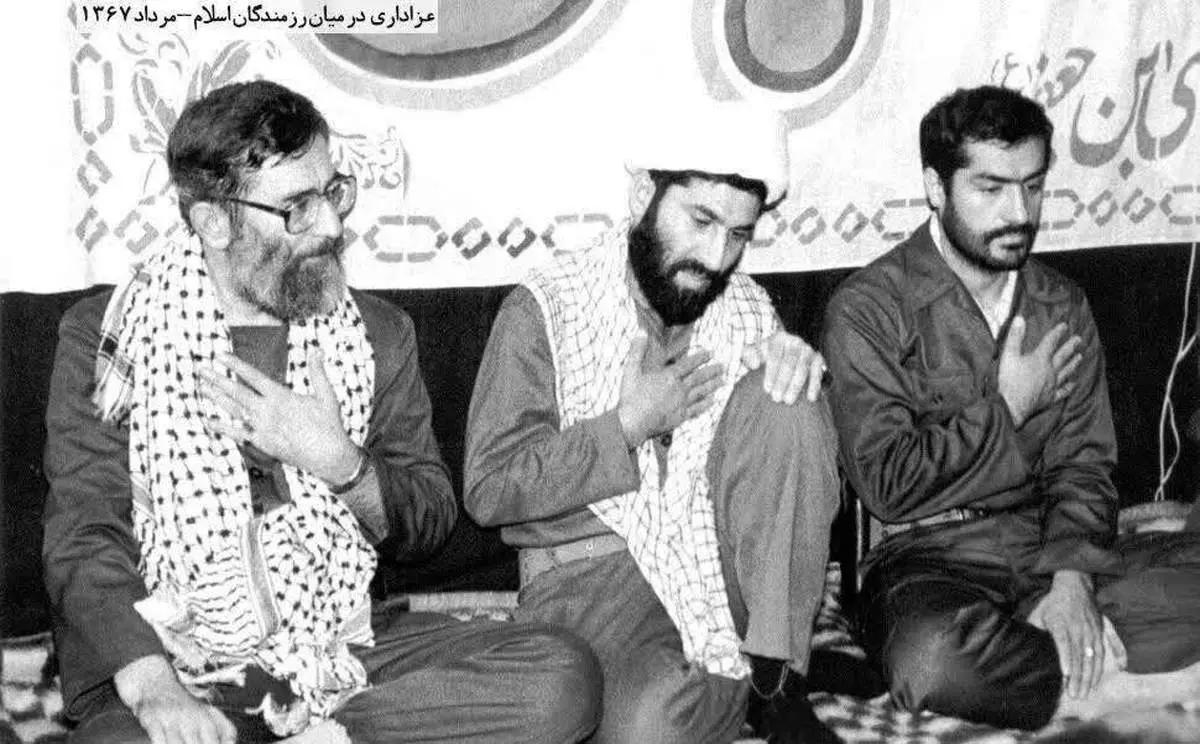 عزاداری رهبر انقلاب سی سال قبل
