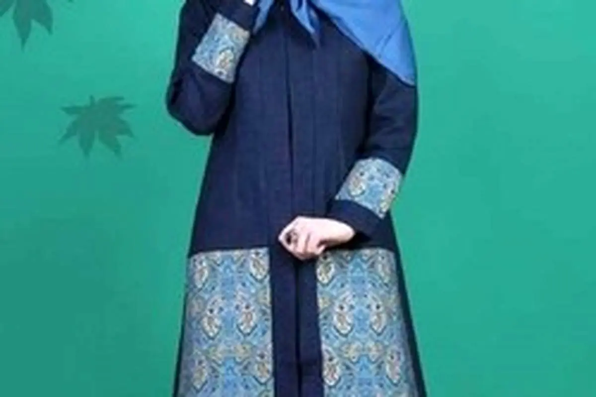 مدل مانتو سورمه ای با جدیدترین طرح های مد سال