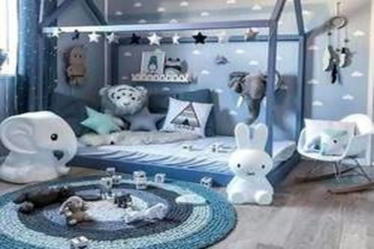 اتاق خواب های آبی برای پسربچه ها