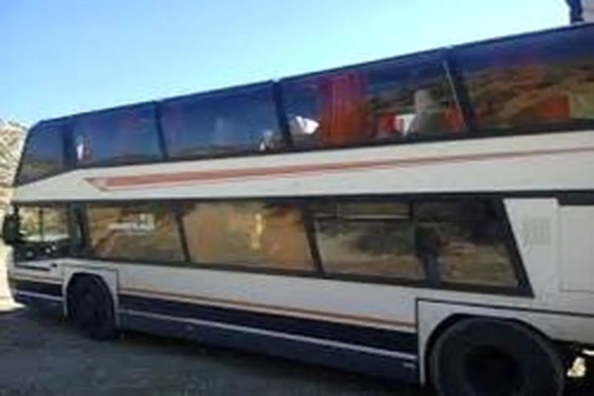 واژگونی اتوبوس توریستی در همدان