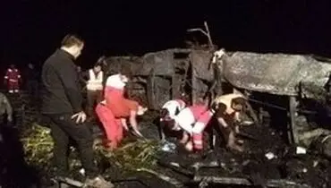 شناسایی اجساد حادثه تصادف اتوبوس نطنز آغاز شد