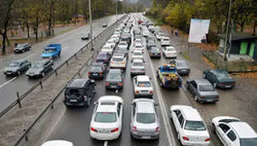 ترافیک سنگین در جاده چالوس و هراز