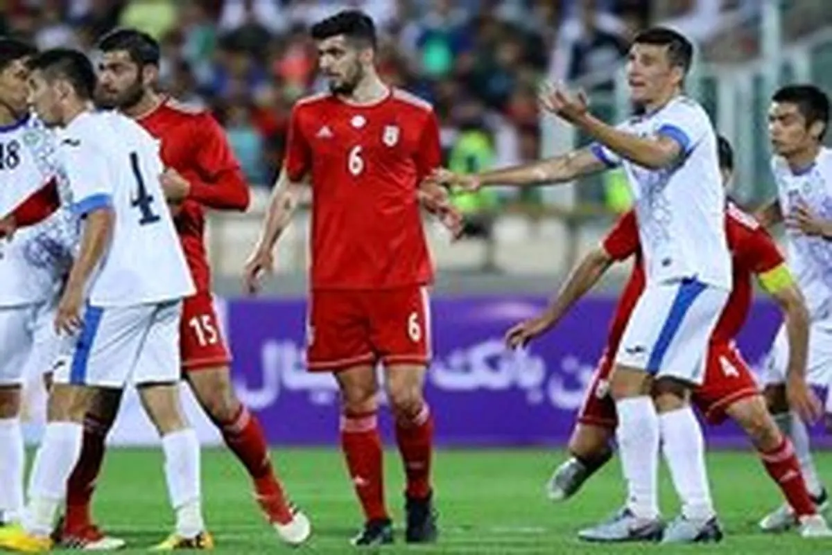 دیدار ایران و ازبکستان در نیمه نخست با نتیجه تساوی به اتمام رسید
