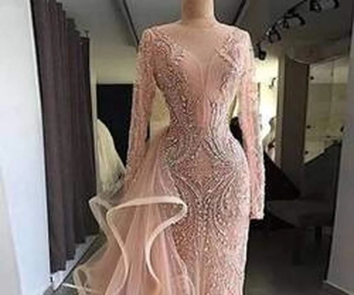 مدل لباس مجلسی دنباله دار