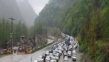 ترافیک سنگین در جاده هراز و کرج