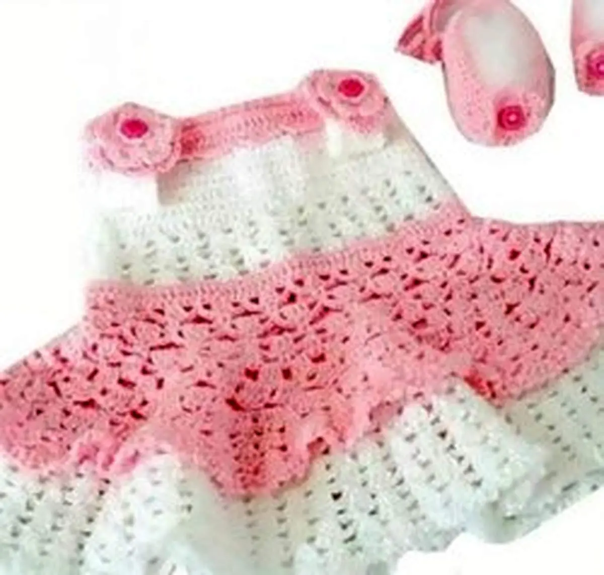 مدل سارافون قلاب بافی بچه گانه