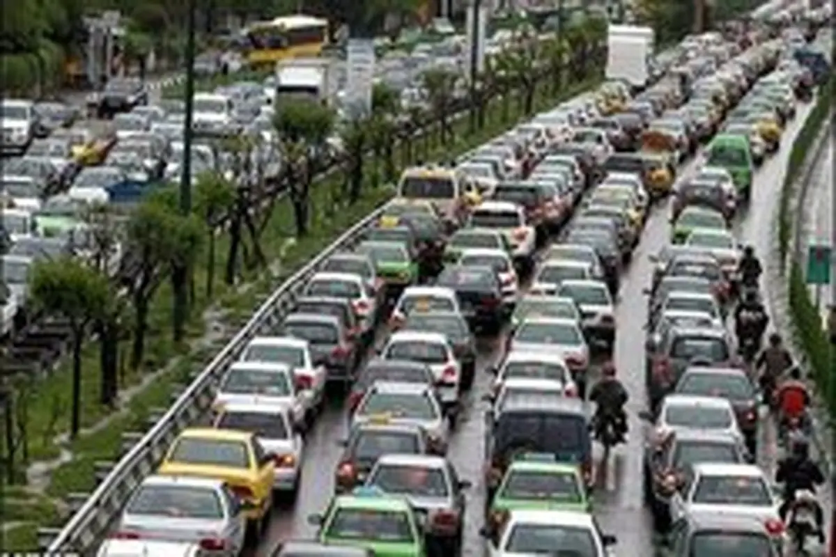 وضعیت ترافیکی شامگاهی معابر تهران