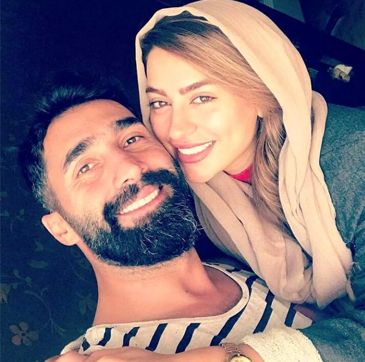 سمانه پاکدل و همسرش هادی کاظمی