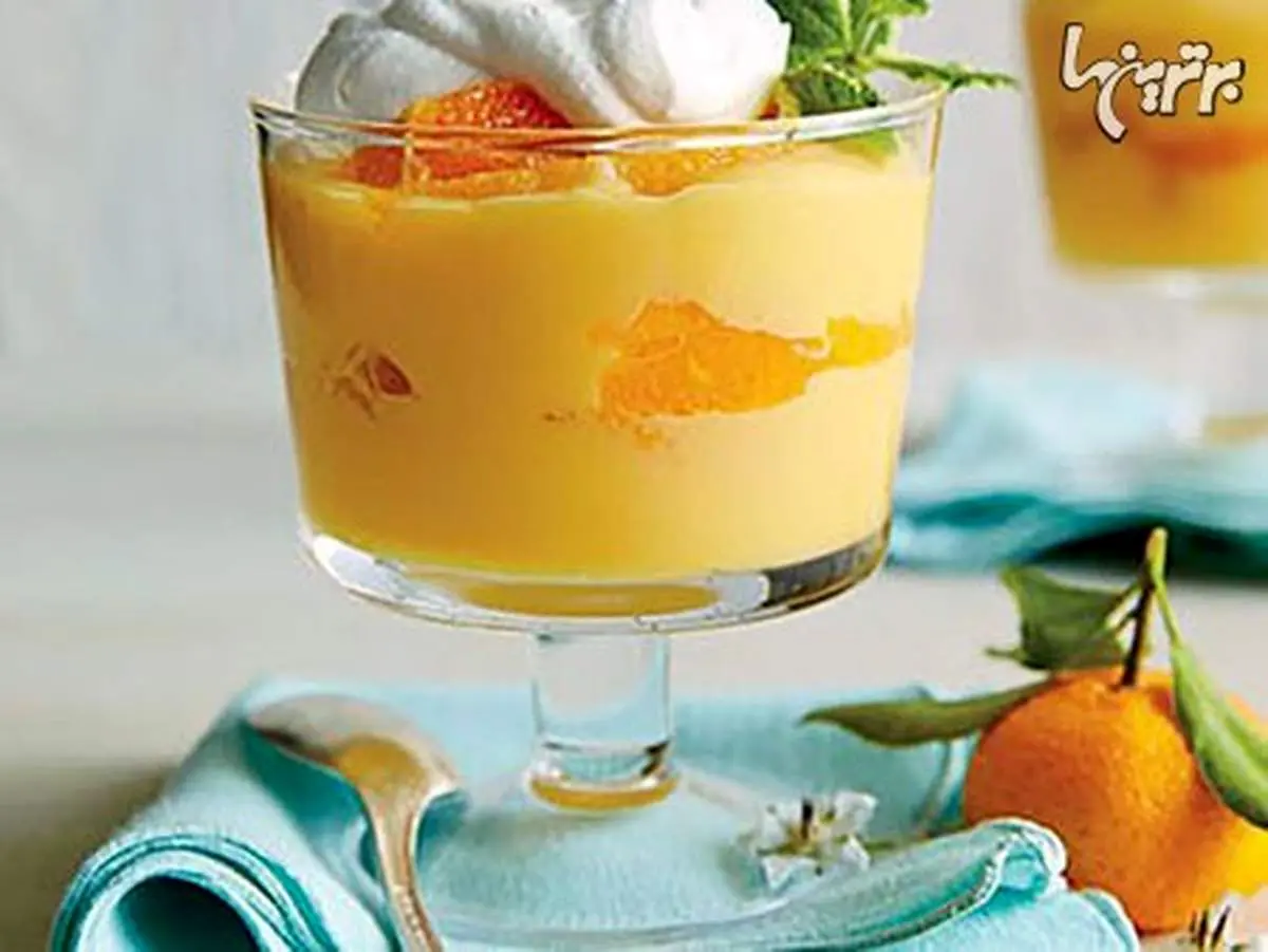 طرز تهیه پودینگ نارنگی