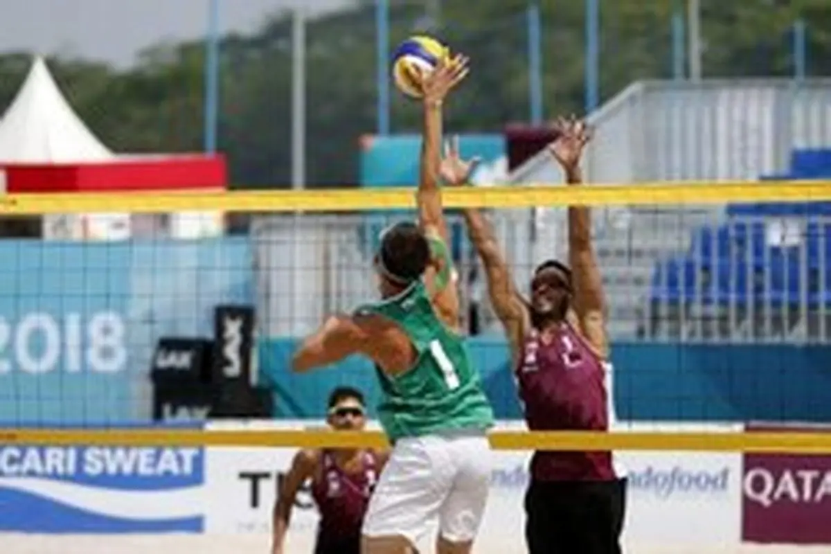 والیبالیست‌های ساحلی ایران به پیروزی رسیدند