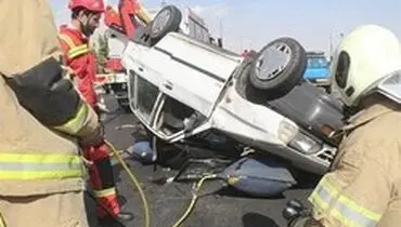 واژگونی سرویس مدرسه ۳ مصدوم داشت