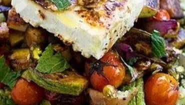 طرز تهیه تبوله با سبزیجات کبابی