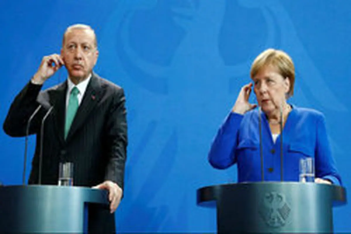 کنفرانس خبری اردوغان و مرکل در برلین