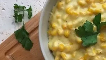 طرز تهیه ذرت خامه ای