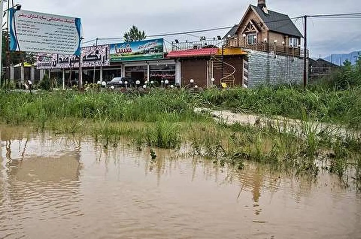 ویدیو| آبگرفتگی شدید روستا‌های تنکابن