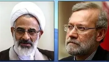 دیدار نماینده ولی فقیه در سپاه پاسداران با لاریجانی