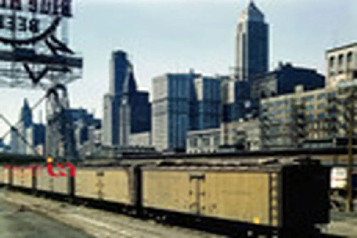 تصاویر رنگی از راه آهن شیکاگو در ۷۵ سال پیش