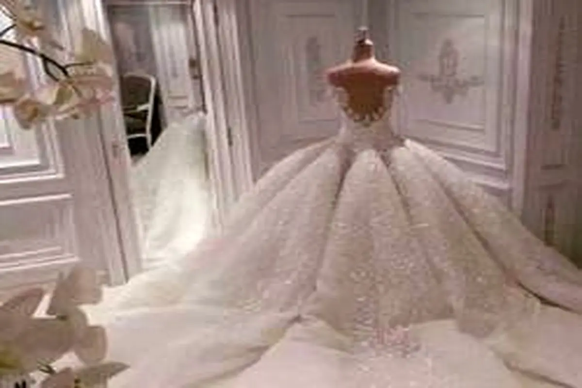 مدل لباس عروس شاین دار براق